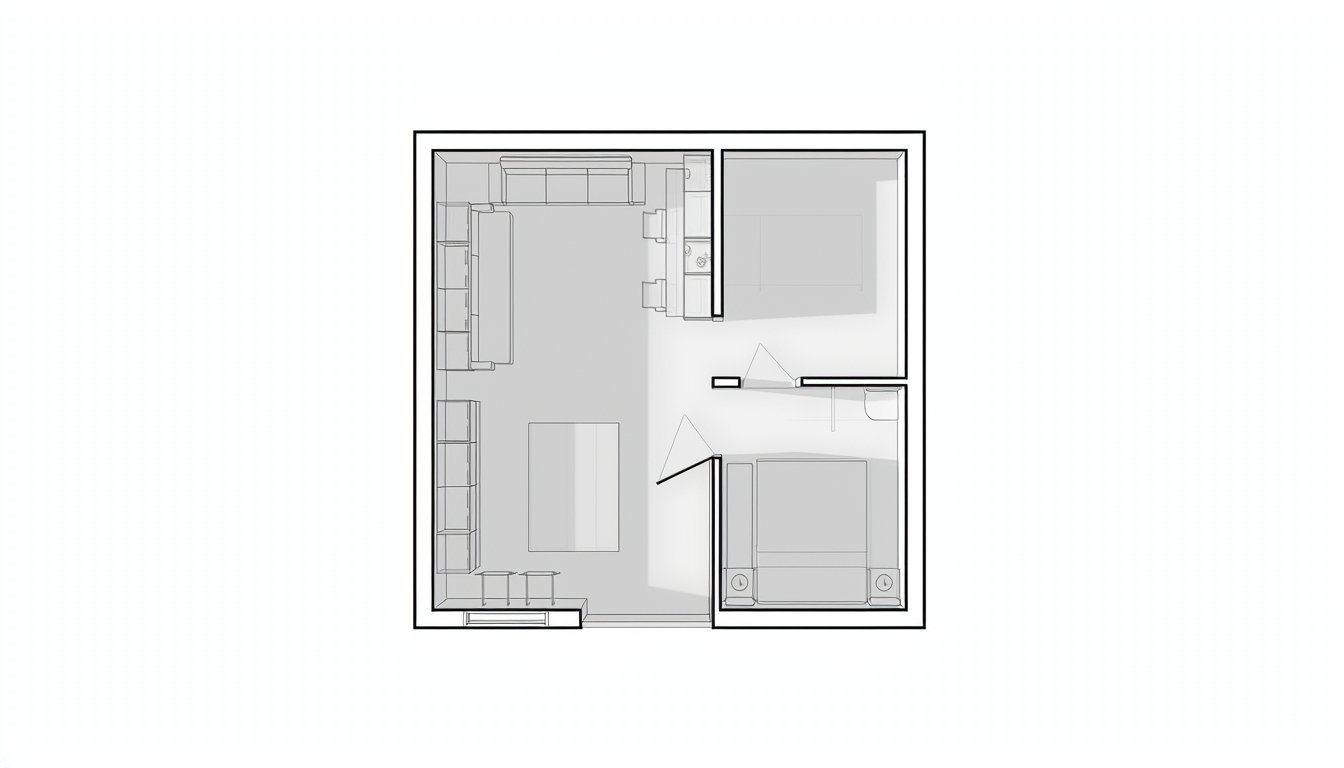 400 Sq Ft ADU Floor Plans: Studio or One-Bedroom, Square or Long