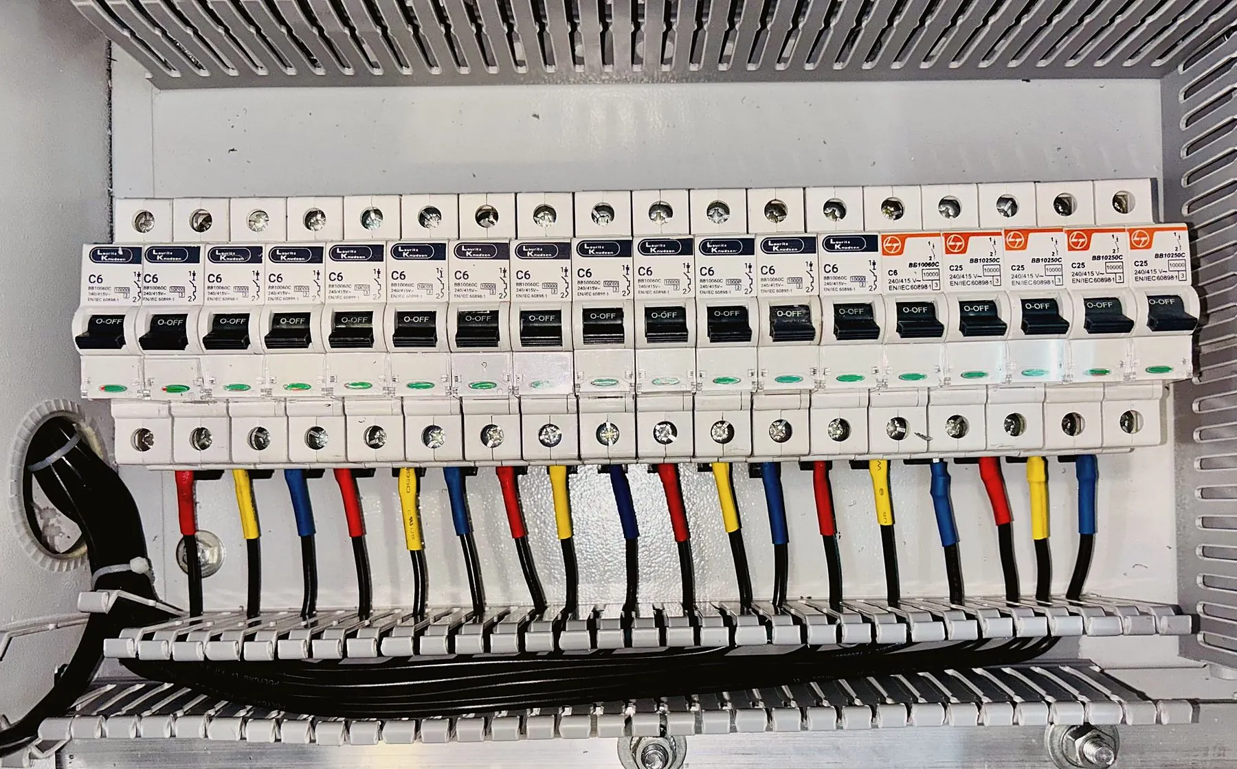 Clean, organized circuit breaker panel
